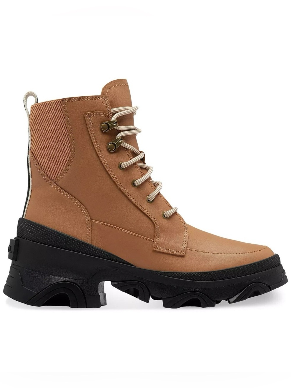 Sorel Brex Lug Tan Black Sole Boots Sz 6 BNWB - Picture 2 of 7